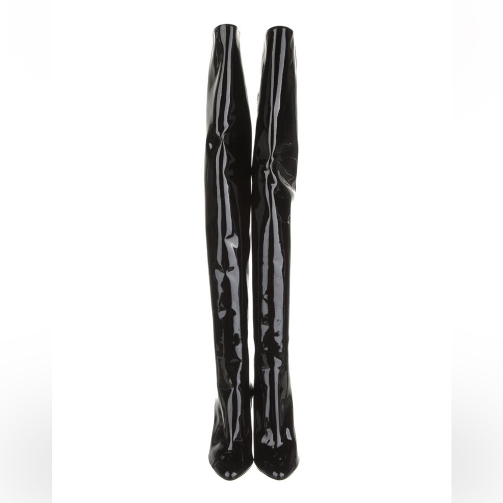 YSL Saint Laurent Kiki over the knee thigh high boots NEW - Picture 4 of 7
